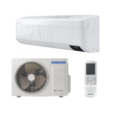 SAMSUNG DELUXE KOMERCINĖS KLASĖS BEVĖJIS SIENINIS 2.6/3.3KW ORO KONDICIONIERIAUS KOMPLEKTAS SAMSUNG DELUXE KOMERCINĖS KLASĖS BEVĖJIS SIENINIS 2.6/3.3KW ORO KONDICIONIERIAUS KOMPLEKTAS
