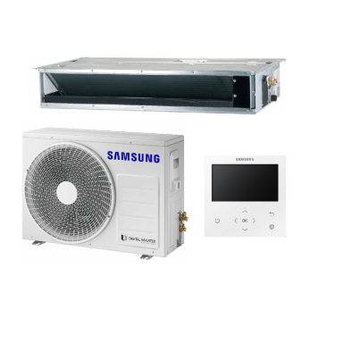 SAMSUNG LSP KANALINIO TIPO ŽEMO SLĖGIO 5.0/6.0KW ORO KONDICIONIERIAUS KOMPLEKTAS SU LAIDINIU PULTELIU