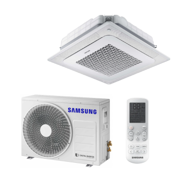 SAMSUNG BEVĖJĖS 4-KRYPTĖS 7.1/8.0KW KASETĖS KOMPLEKTAS; KOMPLEKTUOJAMAS SU APDAILA IR DISTANCINIU PULTELIU. SAMSUNG BEVĖJĖS 4-KRYPTĖS 7.1/8.0KW KASETĖS KOMPLEKTAS; KOMPLEKTUOJAMAS SU APDAILA IR DISTANCINIU PULTELIU.