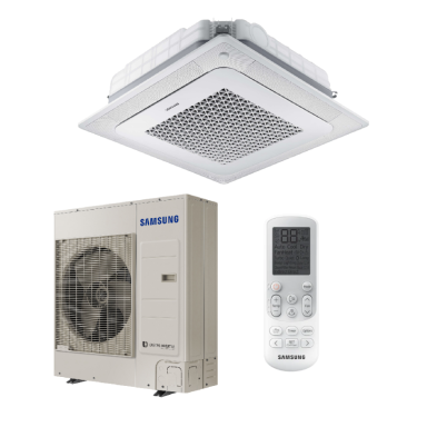 SAMSUNG BEVĖJĖS 4-KRYPTĖS 10.0/11.2KW KASETĖS KOMPLEKTAS (TRIFAZIS ĮRENGINYS); KOMPLEKTUOJAMAS SU APDAILA IR DISTANCINIU PULTELIU. SAMSUNG BEVĖJĖS 4-KRYPTĖS 10.0/11.2KW KASETĖS KOMPLEKTAS (TRIFAZIS ĮRENGINYS); KOMPLEKTUOJAMAS SU APDAILA IR DISTANCINIU PULTELIU.