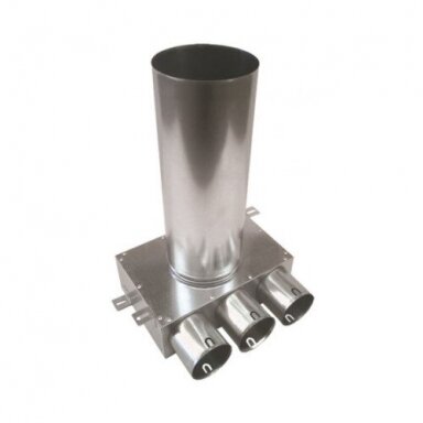 DN-160-3 difuzoriaus pajungimo dėžutė; 160 mm į 3x75 mm; cinkuota skarda; ilgis 330 mm DN-160-3 difuzoriaus pajungimo dėžutė; 160 mm į 3x75 mm; cinkuota skarda; ilgis 330 mm