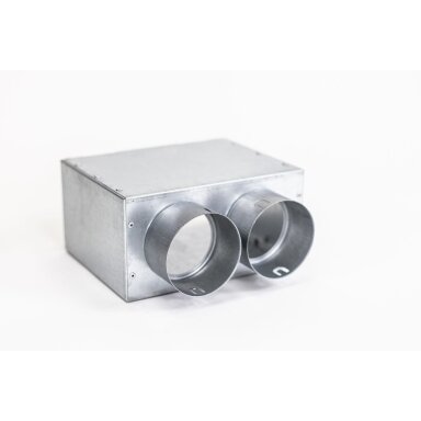 GB-200x100-2x75 grotelų pajungimo dėžutė tiesi GB-200x100-2x75 grotelų pajungimo dėžutė tiesi