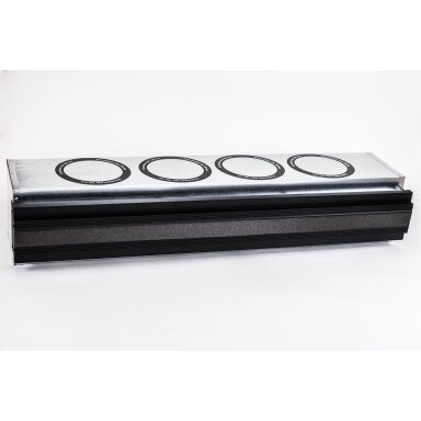 Linea+Box 1000-160-40; coanda efektas; akustinė pajungimo dėžė; 1000 mm ilgio, 40 mm plyšys, d160x4 pajungimas Linea+Box 1000-160-40; coanda efektas; akustinė pajungimo dėžė; 1000 mm ilgio, 40 mm plyšys, d160x4 pajungimas