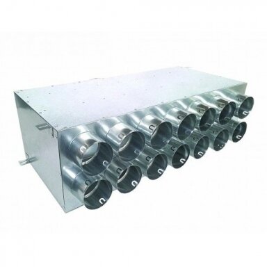 Oro paskirstymo izoliuotas kolektorius 14x75-200 su srauto paskirstymo pertvaromis Oro paskirstymo izoliuotas kolektorius 14x75-200 su srauto paskirstymo pertvaromis