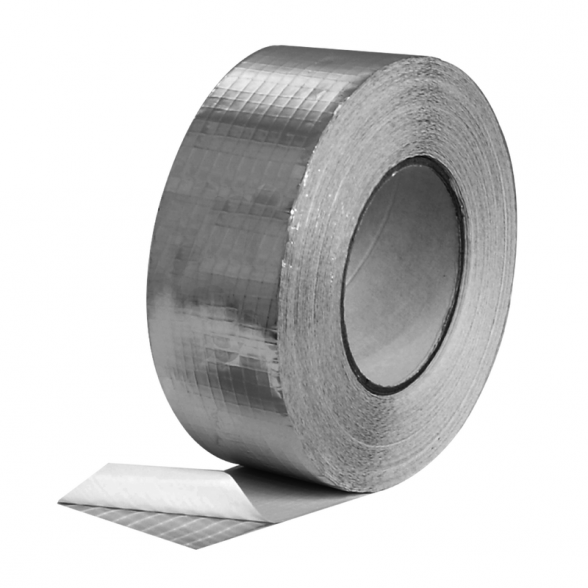 Sustiprinta (armuota) izoliacinė aliuminio juosta 50mm/50m (akutė 5x5)