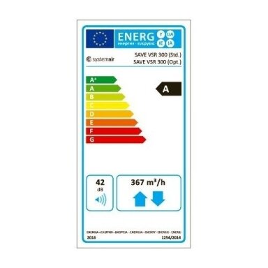 Systemair SAVE VSR300 rotacinis horizontalus rekuperatorius Systemair SAVE VSR300 rotacinis horizontalus rekuperatorius